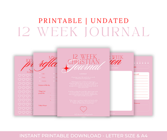 12 Week Christian Girl Journal